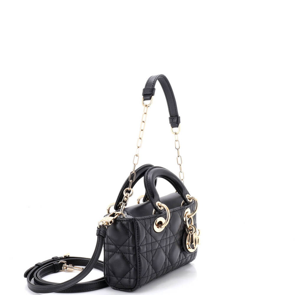 Christian Dior Micro Lady D-Joy Bag Cannage Quilt Lambskin - Picture 2 of 5